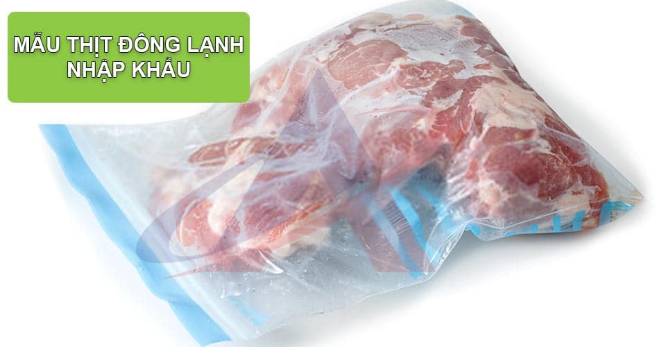 Mẫu thịt nhập khẩu được thông quan bởi an pha