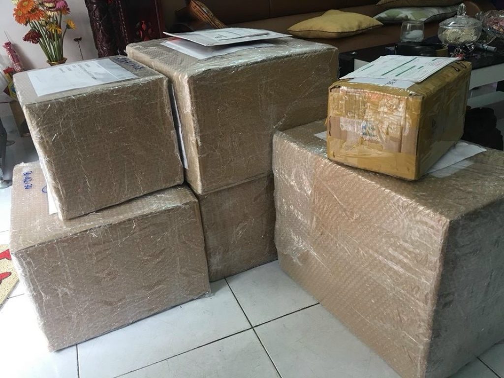 An Pha hoàn thành dịch vụ chuyển phát nhanh đi Thái Lan hàng mẫu triển lãm hội chợ
