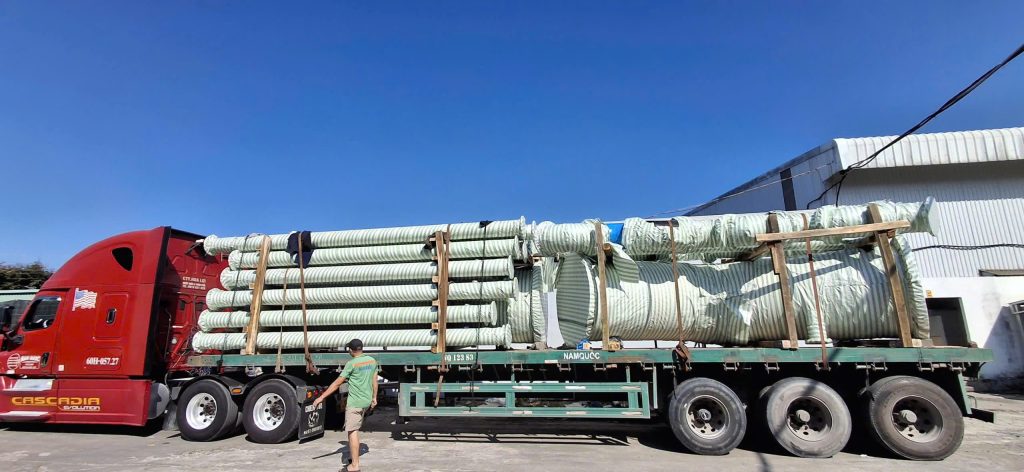 An Pha hoàn thành dịch vụ vận chuyển lô hàng ống thép carbon phục vụ dự án hệ thống cấp nước Bakheng tại Phnom Penh