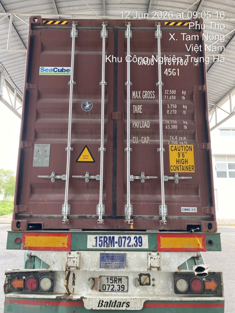 Container 40 Feet High Cube Dry Container