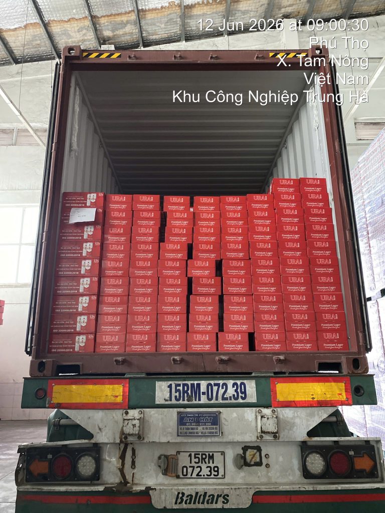 An Pha hoàn thành dịch vụ vận chuyển container nội địa mặt hàng Bia cho Doanh Nghiệp FDI