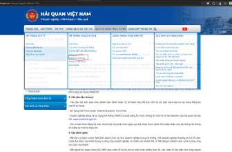 Đăng ký tài khoản trên trang Tổng cục hải quan