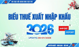 Cập Nhật Biểu Thuế Xuất Nhập Khẩu 2026: Những Thay Đổi Quan Trọng Doanh Nghiệp Cần Biết