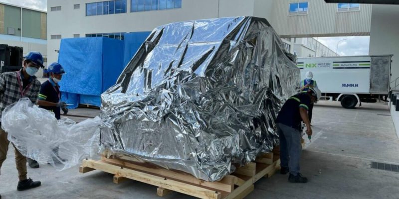 Dự án rút hàng và vận chuyển đưa máy móc vào vị trí mới tại công ty Nagae