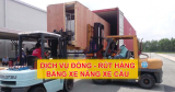 Rút hàng bằng xe nâng xe cẩu & Đóng rút container